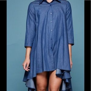 BLUE DENIM DRESS S/M (Fits size small and medium)