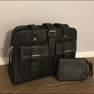 SALE! Franklin Covey - Genuine Leather Laptop Bag