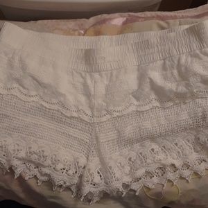 White Lace shorts