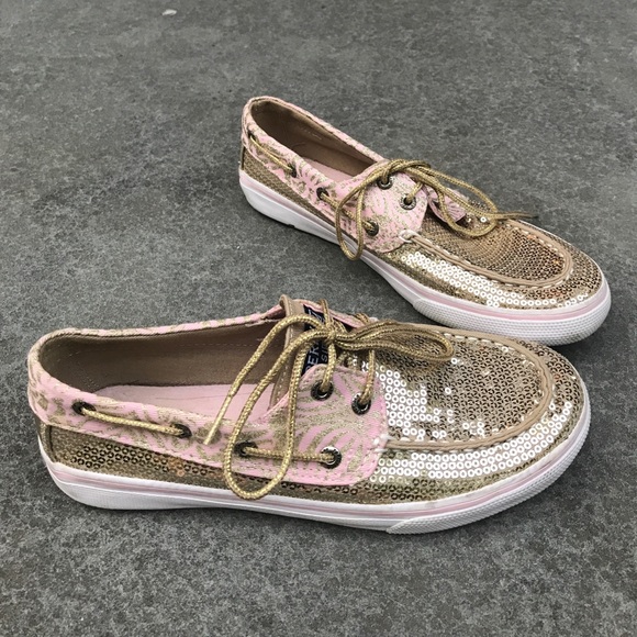 Sperry Top-Sider Gold Sparkle Bahama - Picture 1 of 3