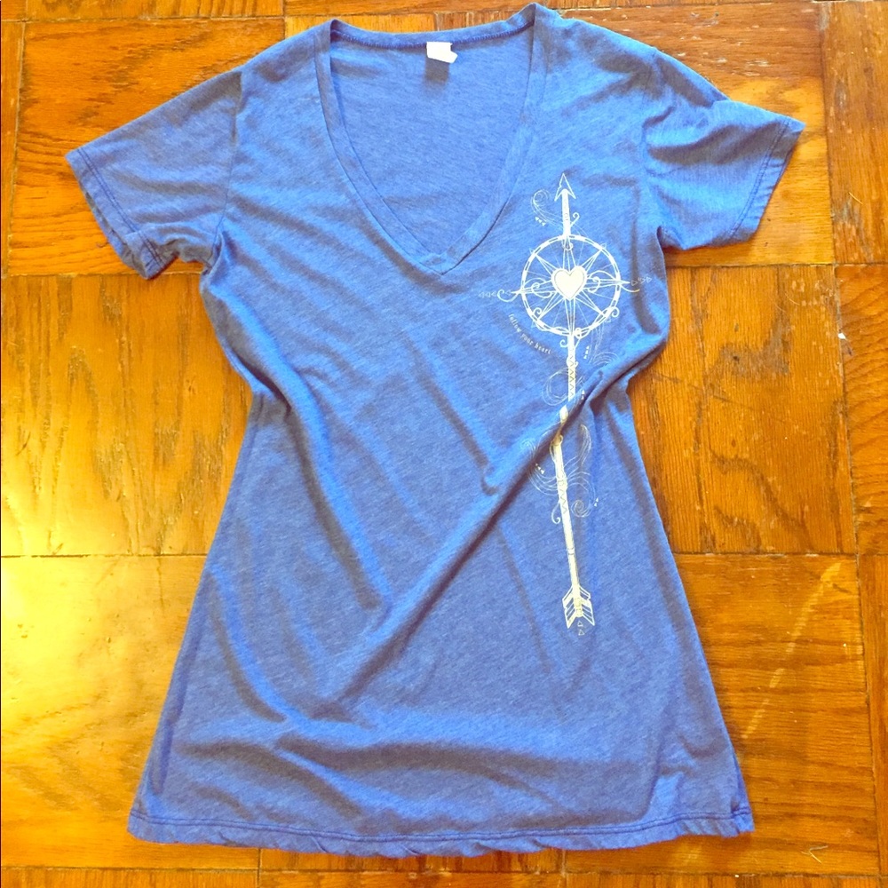 Follow your heart Soulflower V neck soft tee