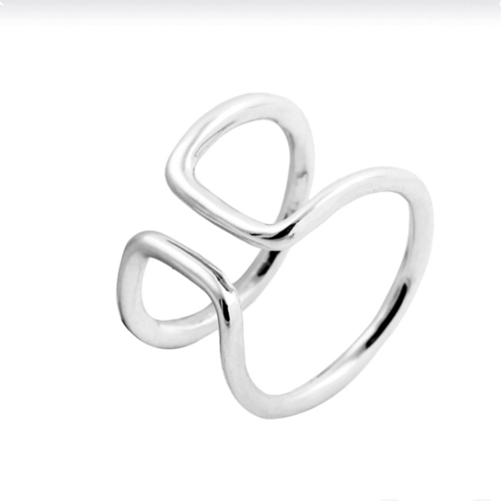 Silver adjustable ring