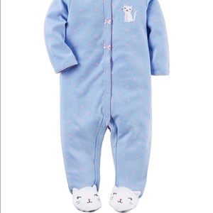 Carters cat sleep & play and heart bib