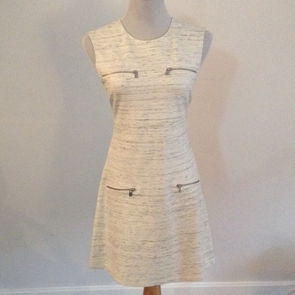 Banana Republic Mod white/grey dress