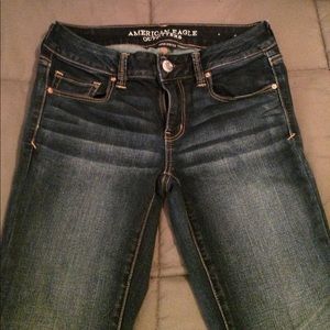 American eagle dark wash flare jeans