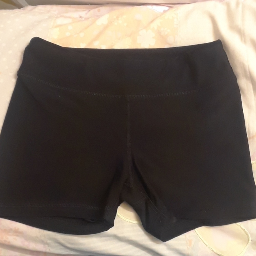 Black yoga shorts