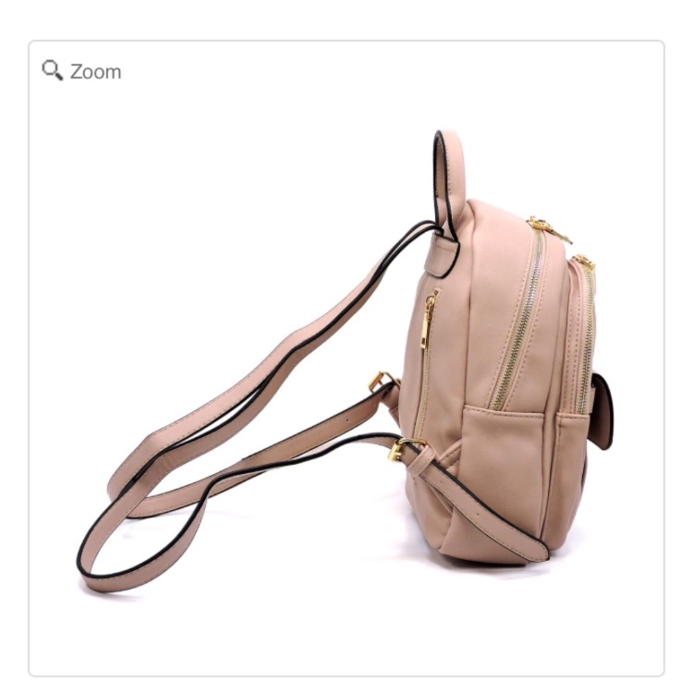SOLD-NEW Fashion Push Lock Pocket Mini Backpack - Picture 4 of 7
