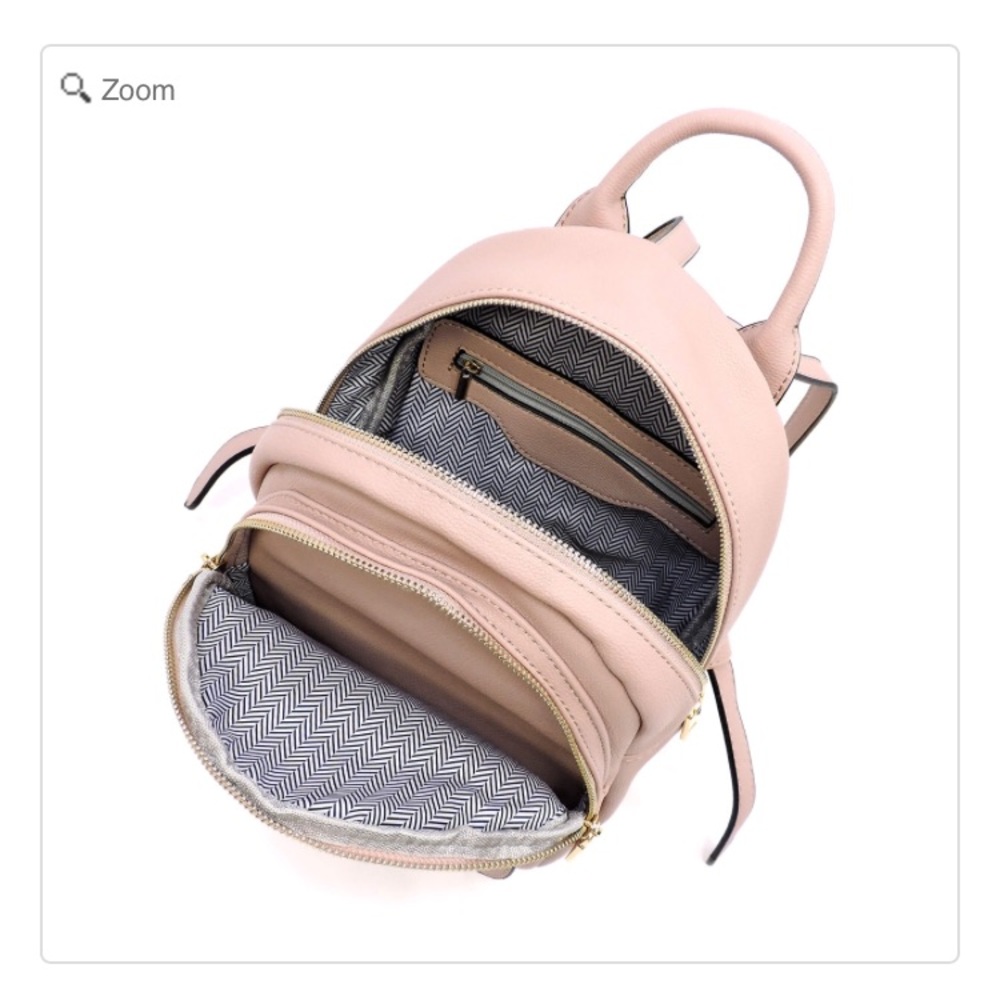 SOLD-NEW Fashion Push Lock Pocket Mini Backpack - Picture 6 of 7