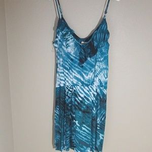 Spaghetti strap turquoise