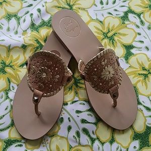 NEW  Jack Rogers Georgica Raffia cork sandals
