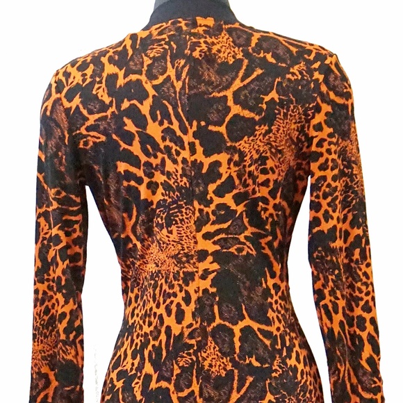 WEAR TO WORK DRESS V-NECK MADE IN EUROPE - Picture 4 of 5