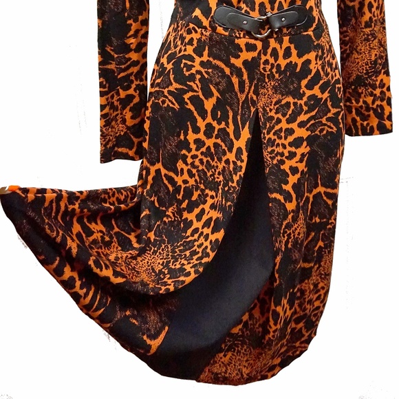 WEAR TO WORK DRESS V-NECK MADE IN EUROPE - Picture 3 of 5