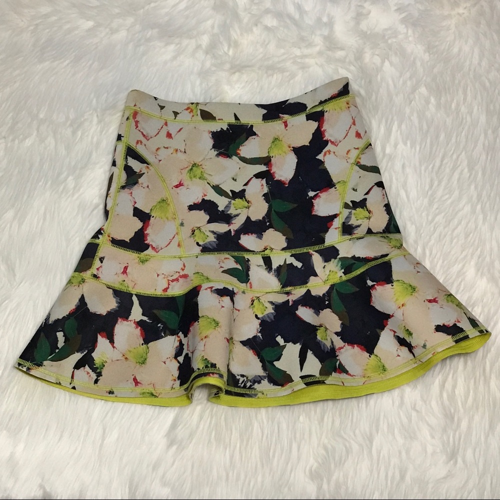 J.Crew Neoprene Flare Skirt Sz 2