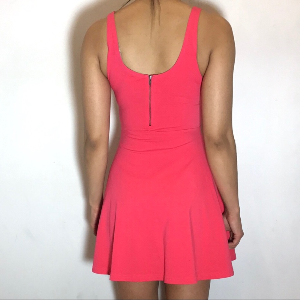 Express Coral Skater Dress - Picture 4 of 5