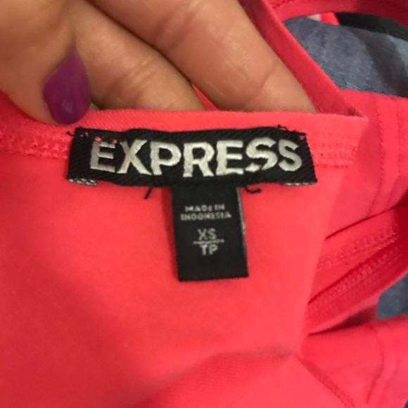 Express Coral Skater Dress - Picture 5 of 5