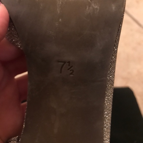 Sparkly silver-gold heels! Worn once! - Picture 4 of 5