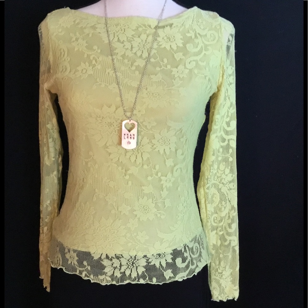 Soft Long Sleeved Lace Top
