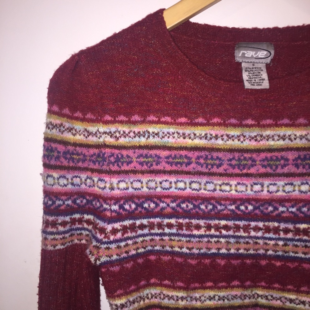 ✨SALE✨Rave Maroon Sweater