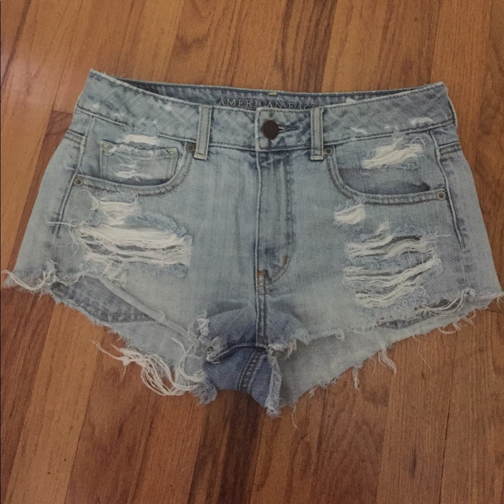 American Eagle Distressed High waisted shorts
