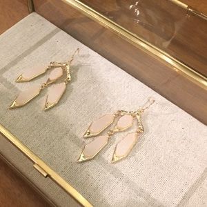 "Clara" white Druzy earrings