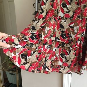 Colorful flared & flowing skirt