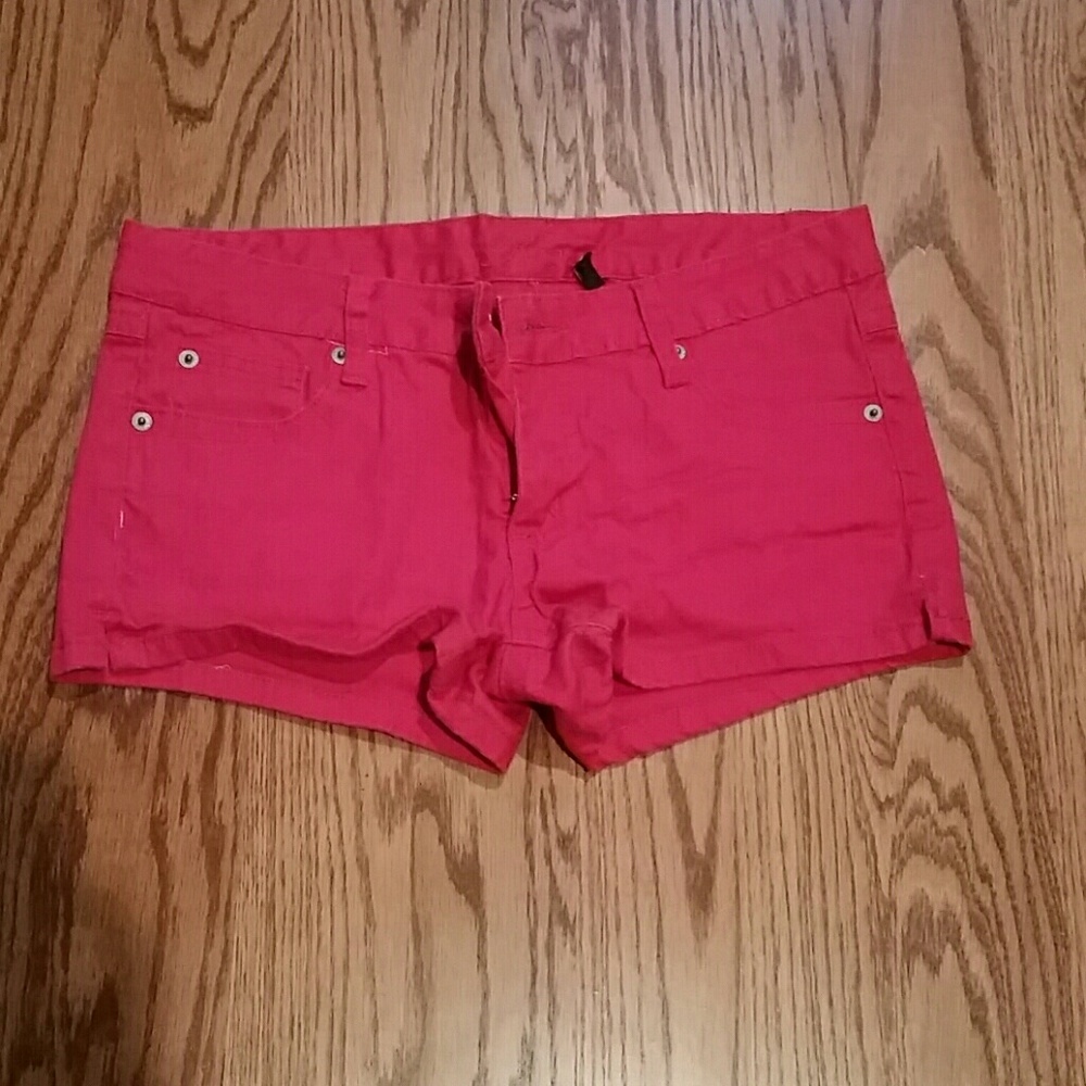 Hot pink Piama jean shorts