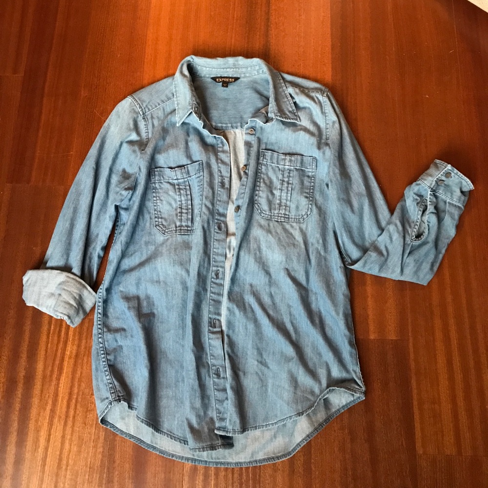 Express Chambray Shirt like new!