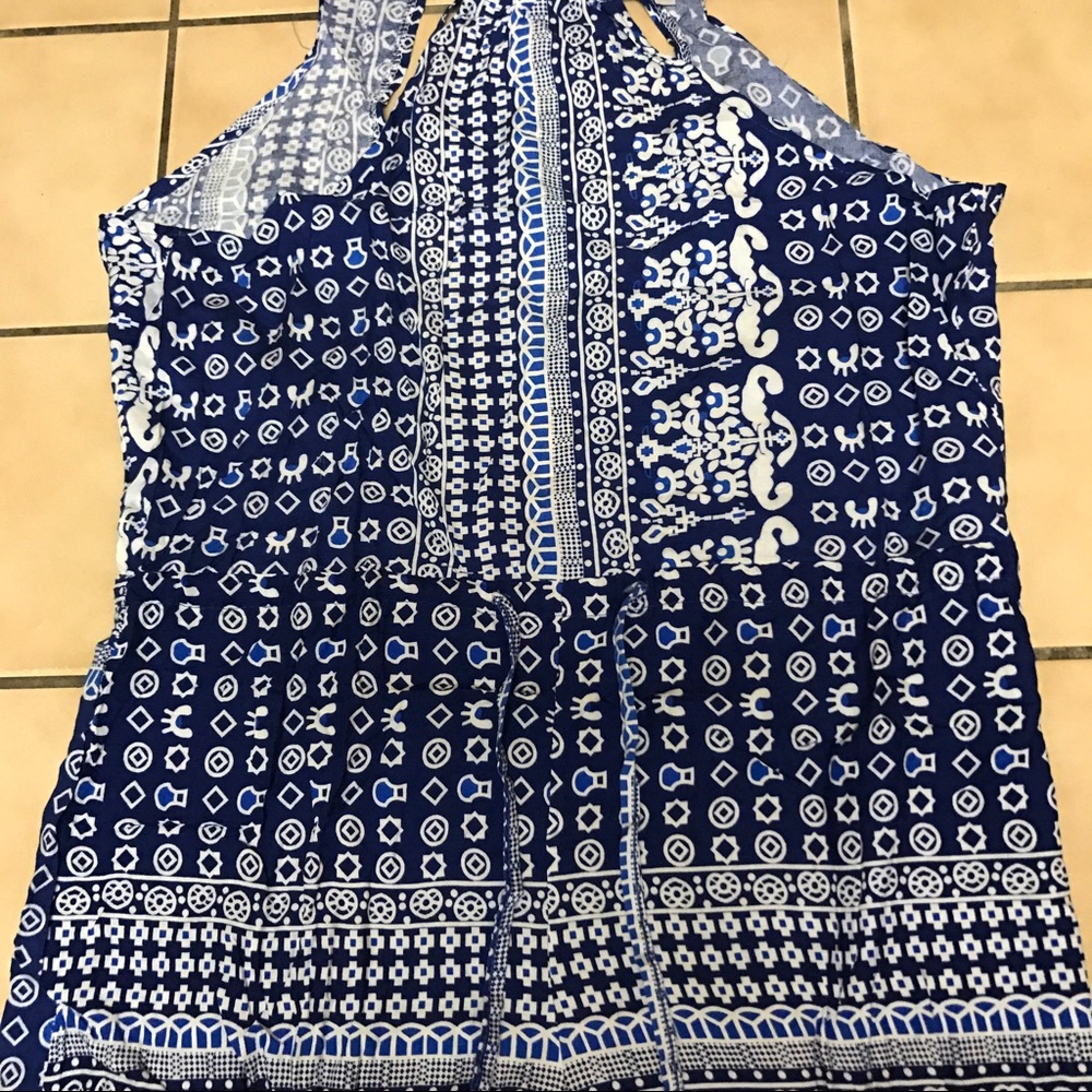 Chic Tassel waist Tie Open Back Romper - Picture 4 of 5