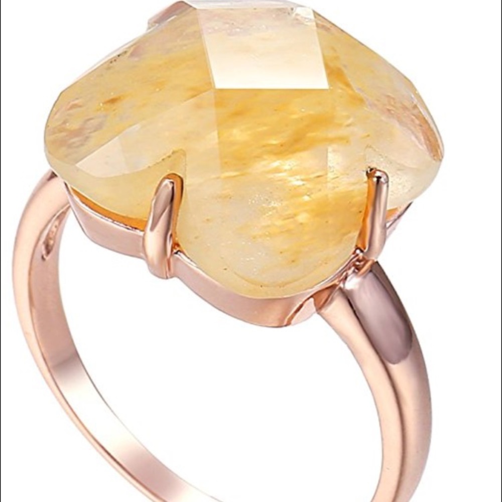 Yellow Crystal Ring
