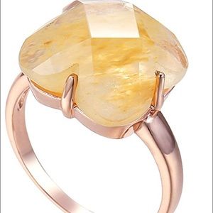 Yellow Crystal Ring