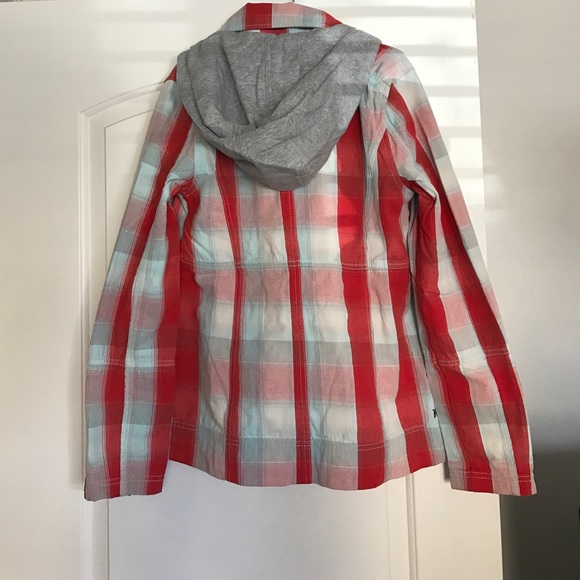 Hurley Plaid Jacket w/ Removable Hood - Picture 3 of 4