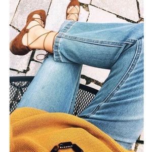 NWOB Madewell Inga Suede Tie-Up Flat