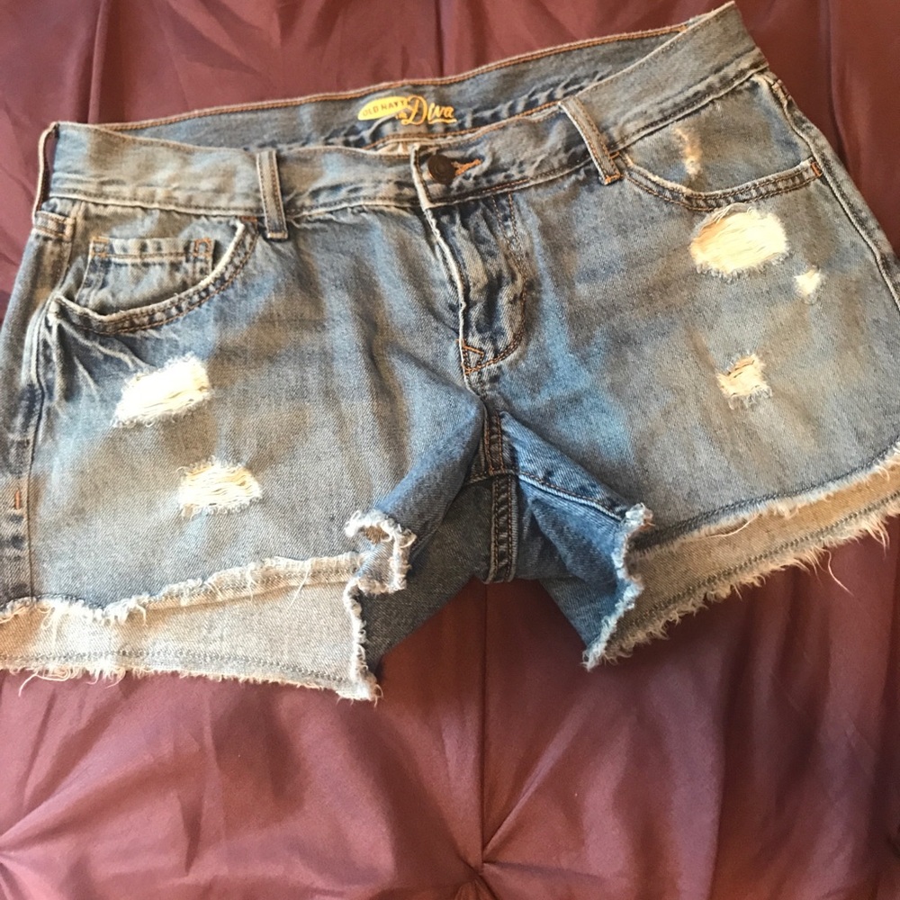 Distressed Jean Shorts
