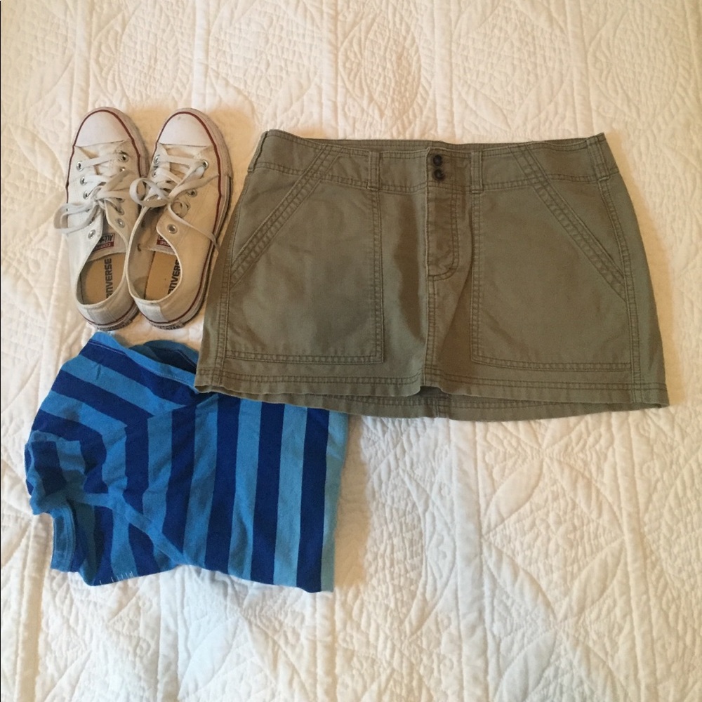 AEO Army Green Skirt