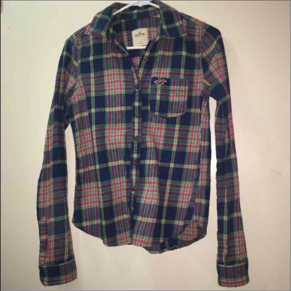 Plaid button down