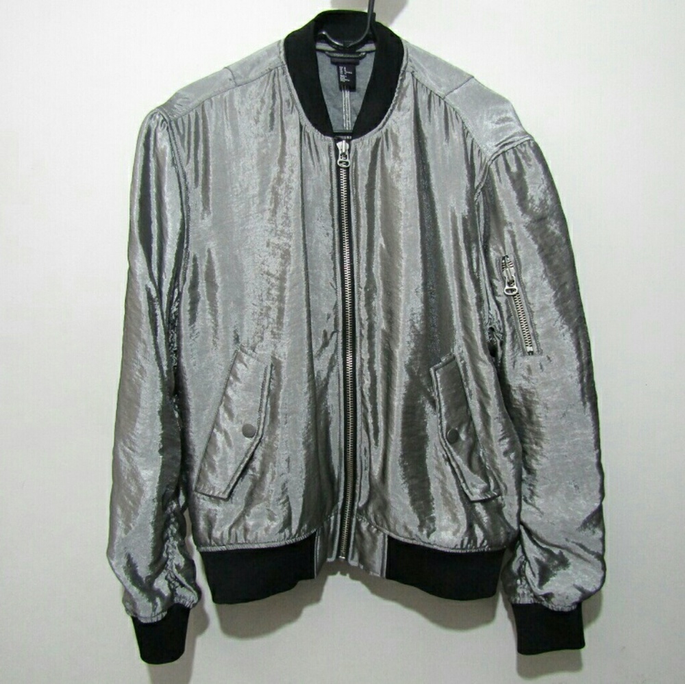 Metallic silver H&M jacket