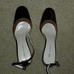 Ann Klein ankle strap heels