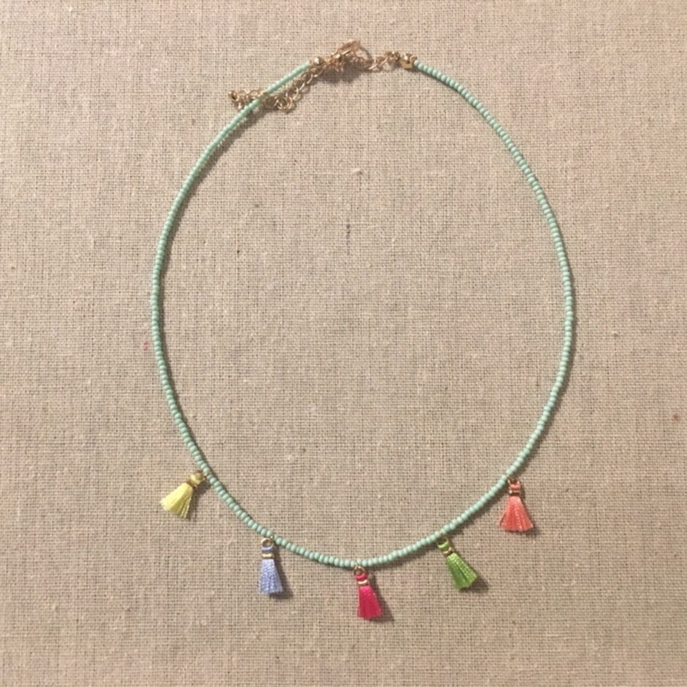 Colorful Tassel Beaded necklace
