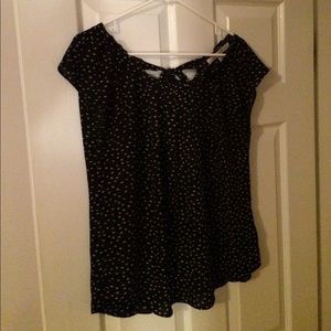 Lauren Conrad silky cap sleeve blouse