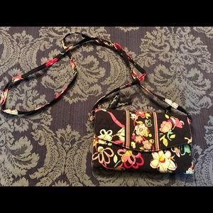 Vera Bradley wallet with strap