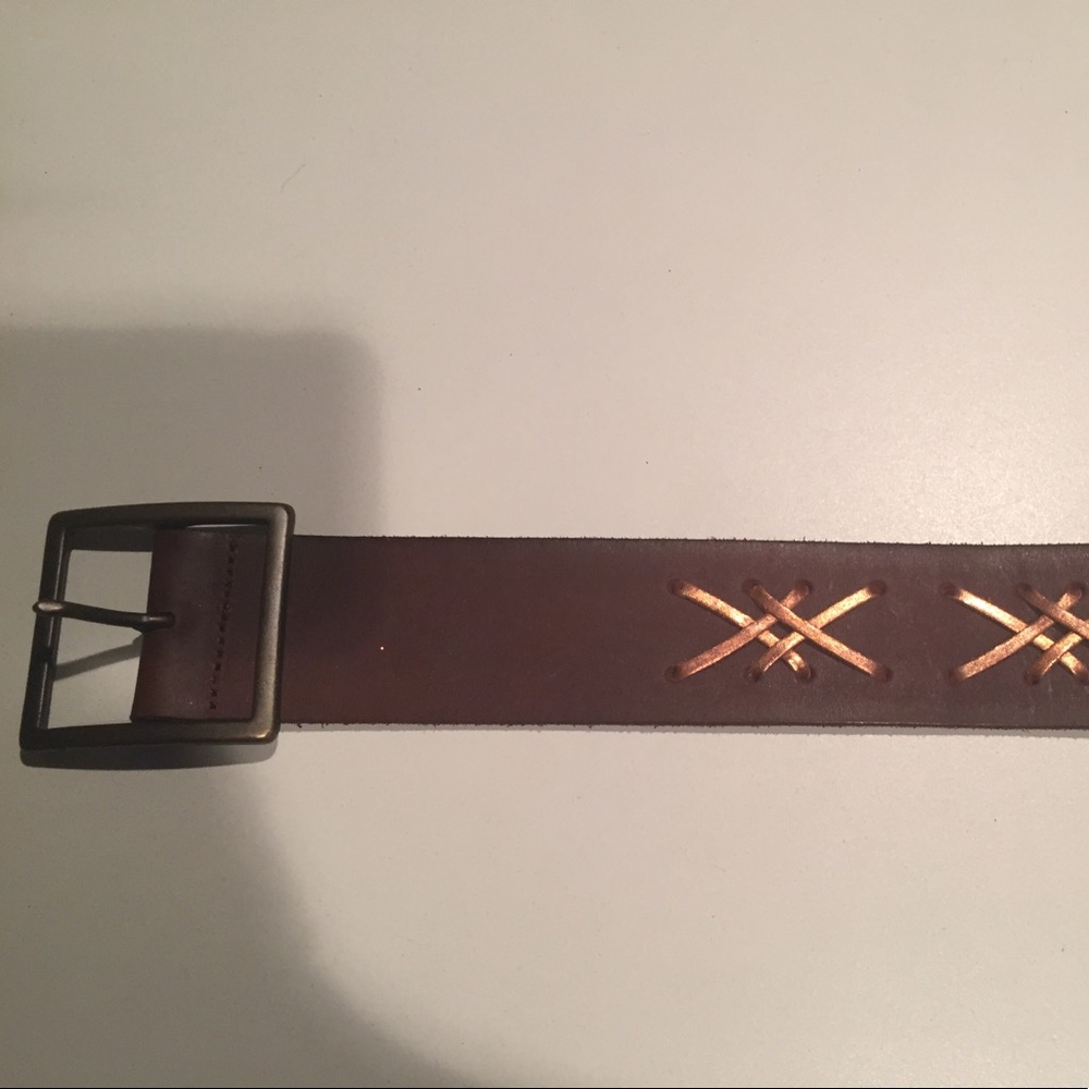 Leather belt