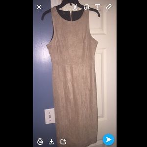 Women's suede dress