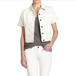 GENETIC denim white denim jacket