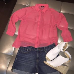 TART sheer silk blouse