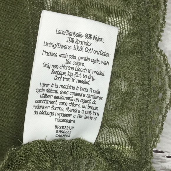 NWT Green lace bralette - Picture 5 of 5
