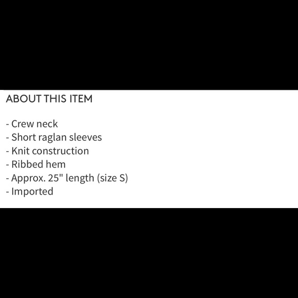 NWT Alternative raglan sleeve pullover/sz M - Picture 4 of 4