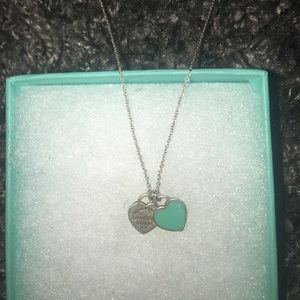 Tiffany & Co Mini Double Heart Tag Pendant