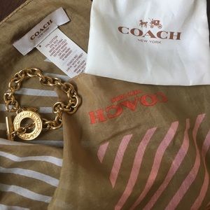 Coach Chain link bracelet and Silk blend scarf