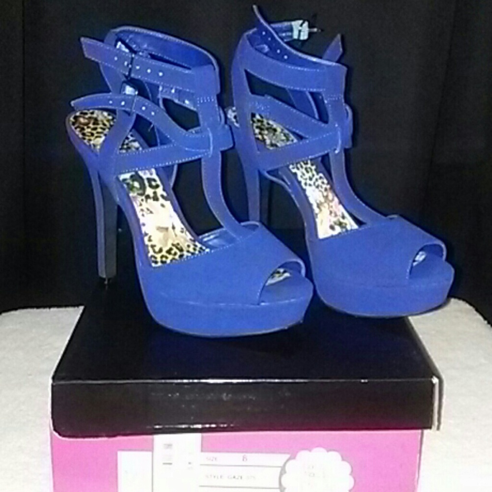 Cobalt Blue high heels