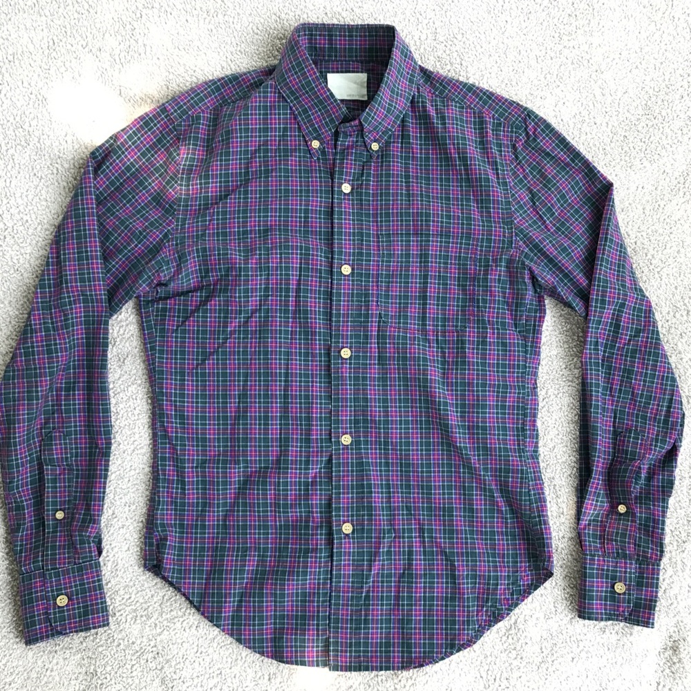 Band of Outsiders Checkered Button Down Shirt